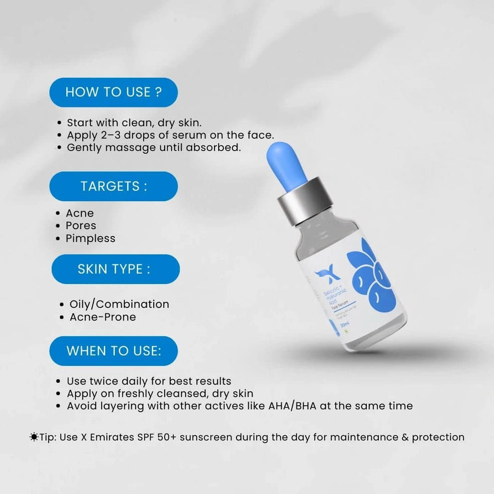 Face serum - Salicylic acid + Hyaluronic Acid